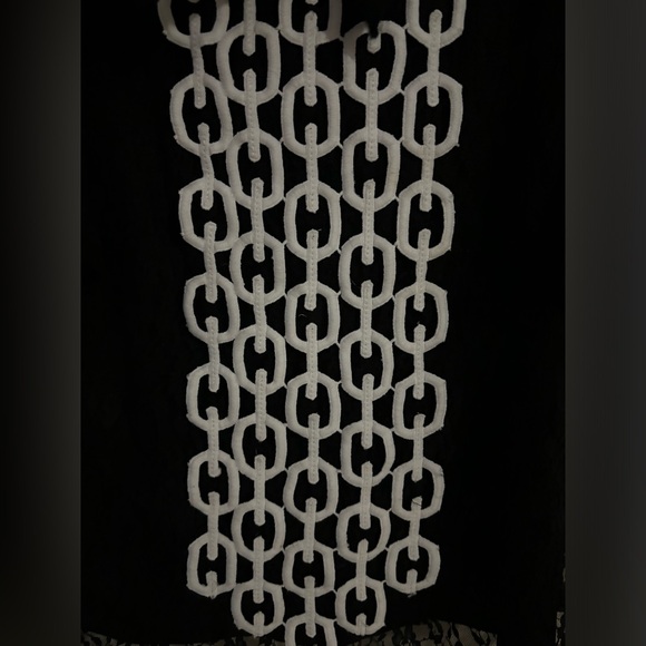 Gracia blouse. Lace outer with solid liner. Bow on front with ruffle collar. - Picture 2 of 2